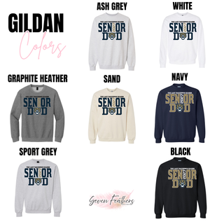 Additional Gildan color options featuring the Hayden Wildcats Wrestling Senior Dad 2027 design.