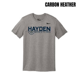 Hayden Wrestling Mat Mark printed on men's Nike rLegend tee; product mockup view 4.