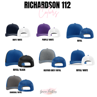 Holton Wildcats Cats leather patch Richardson 112 hat color options