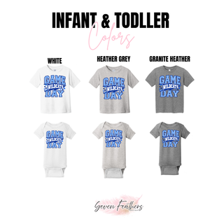 Holton Wildcats Game Day Pennant Top infant and toddler color chart