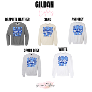 Holton Wildcats Game Day Pennant Top Gildan color chart