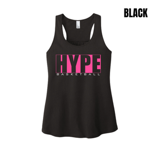 Hype Basketball Boxed Women's Racerback Tank in Black