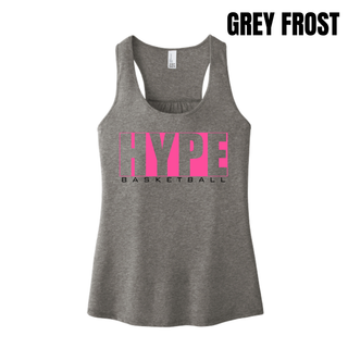 Hype Basketball Boxed Women's Racerback Tank in Grey Frost
