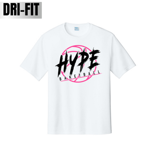 Hype Basketball Dri-Fit Performance Tee in white