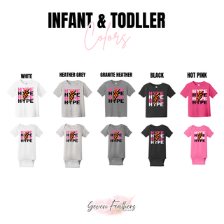 Hype Basketball Lightning Bolt Top infant and toddler color options