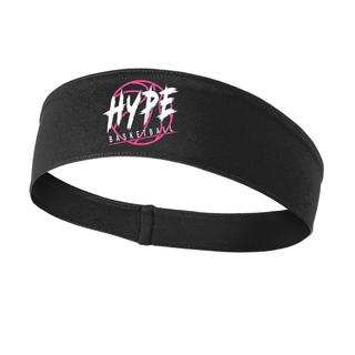 Hype Basketball Logo Performance Headband in black