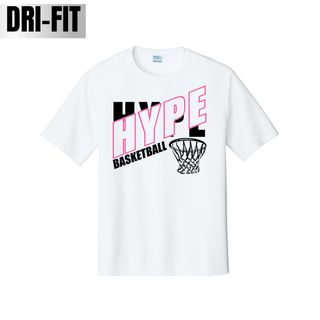 Hype Basketball Net Dri-Fit Performance Tee in White