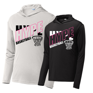 Hype Basketball Net PosiCharge Competitor Hoodie in Silver and Black