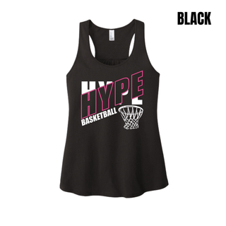 Hype Basketball Net Women's Racerback Tank in Black