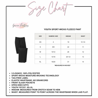 Hype Basketball Sport-Wick Warm-Up Pants youth size chart