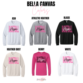 Hype Basketball Tall Top Bella Canvas color options