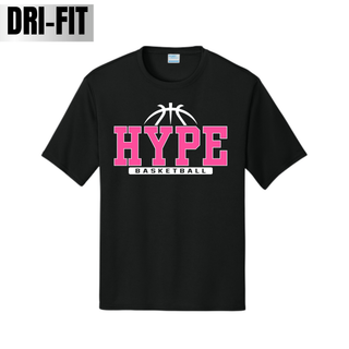 Hype Basketball Varsity Dri-Fit Performance Tee in Black