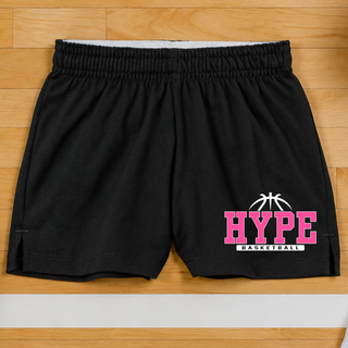 Hype Basketball Varsity Jersey Knit Squad Shorts in Black