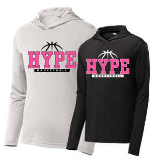Hype Basketball Varsity PosiCharge Competitor Hoodie design in Silver and Black
