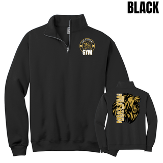 Iron Warriors Gym Art of Eight Limbs Cadet Quarter-Zip in Black, front and back