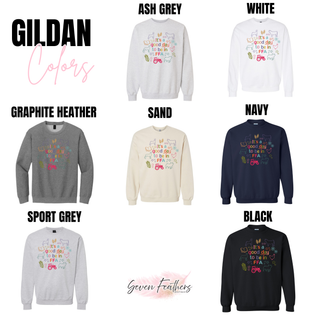 It's a good day to be in ag top crewneck sweatshirt color options including ash grey white graphite heather sand navy sport grey and black