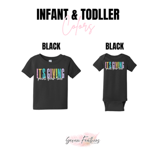 It's giving point your toes infant and toddler color chart in black