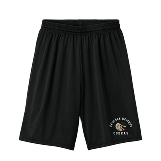 Jackson Heights Cobras Arched Logo Cooling Performance Shorts in black