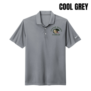 Jackson Heights Cobras Arched Logo Dri-FIT Micro Pique 2.0 Polo in cool grey