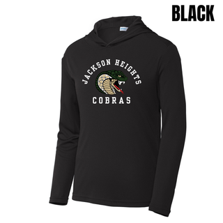 Jackson Heights Cobras Arched Logo PosiCharge Competitor Hoodie in Black