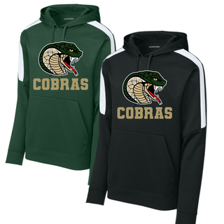 Jackson Heights Cobras Coiled Mascot Fan Favorite Hoodie in Forest Green and Black