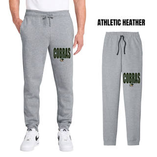 Jackson Heights Cobras distressed mascot core fleece joggers in athletic heather grey