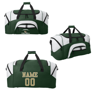 Jackson Heights Cobras End Zone duffel bag with optional printed name and number
