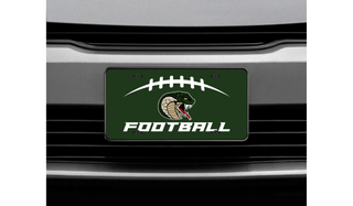 Jackson Heights Cobras End Zone decorative football license plate