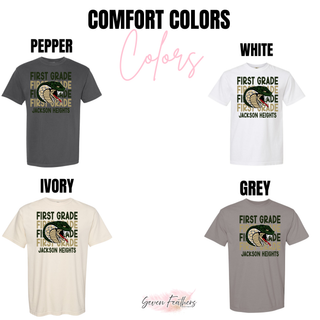 Jackson Heights Cobras First Grade Stacked Top - Comfort Colors options