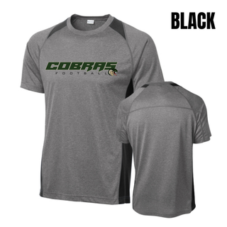 Jackson Heights Cobras Football logo Colorblock Contender top