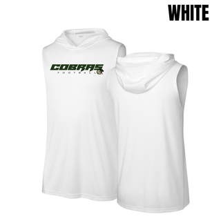 Jackson Heights Cobras Football logo Competitor sleeveless hoodie color options