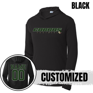 Jackson Heights Cobras Football logo PosiCharge Competitor hoodie options
