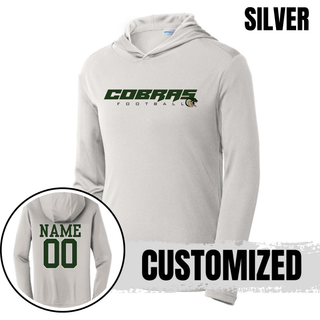 Jackson Heights Cobras Football logo PosiCharge Competitor hoodie personalization option