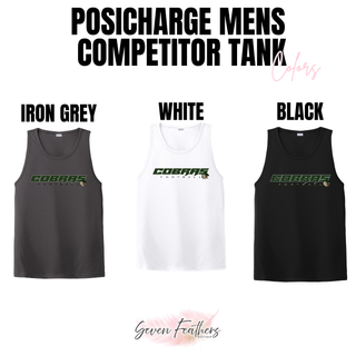 Jackson Heights Cobras Football logo PosiCharge Competitor tank color options