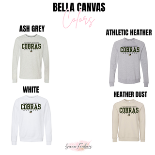 Bella Canvas color options for Jackson Heights Cobras Grandpa top