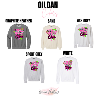 Jackson Heights Cobras Great Day Top Gildan color options: Graphite Heather, Sand, Ash Grey, Sport Grey, White