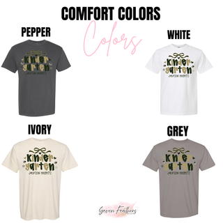 Jackson Heights Cobras Kindergarten Bow Top Comfort Colors color options