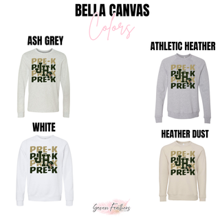 Jackson Heights Cobras Pre-K Stacked Top - Bella Canvas colors