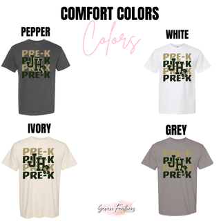 Jackson Heights Cobras Pre-K Stacked Top - Comfort Colors options