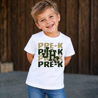Jackson Heights Cobras Pre-K Stacked Top - modeled photo
