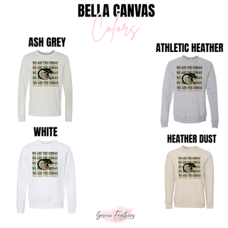 Jackson Heights Cobras Stack 'Em Top, Bella Canvas color options