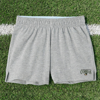 Jackson Heights Cobras Team Arch Jersey Knit Squad Shorts in Heather Grey