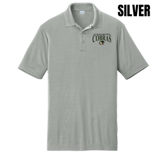Jackson Heights Cobras Team Arch PosiCharge Competitor Polo in Silver