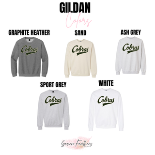 Gildan color options for Jackson Heights Cobras Throwback top