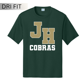 Jackson Heights Cobras Varsity Monogram Dri-Fit Performance Top in Dark Green
