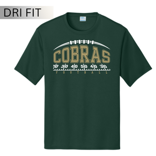 Dark green Jackson Heights Cobras Yard Line Performance Top