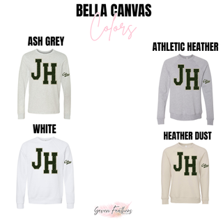 Bella Canvas color options for Jackson Heights JH Varsity top
