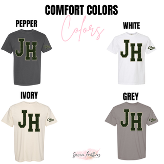 Comfort Colors color options for Jackson Heights JH Varsity top
