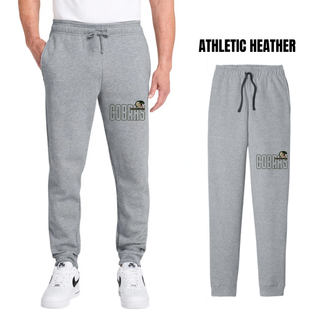 Jackson Heights Jr. Cobras Bold Outline Mascot Core Fleece Joggers - Athletic Heather Grey