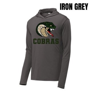 Jackson Heights Jr. Cobras Coiled Mascot PosiCharge Competitor Hoodie in Iron Grey